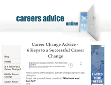 Tablet Screenshot of careers-advice-online.com